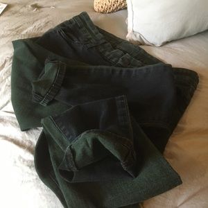 Paige Green-gray jeans